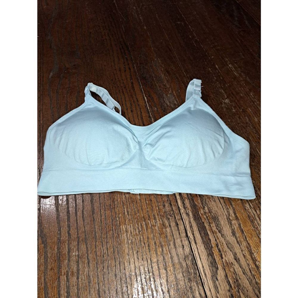 Large Light Blue Removable Padded Nursing Bra